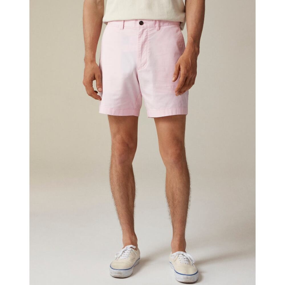 J Crew 9" Portsider Stretch Chino Shorts 32 Pink NWT Mens CH150 J.Crew